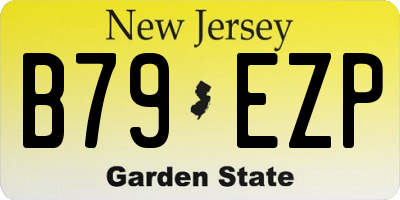 NJ license plate B79EZP