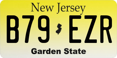 NJ license plate B79EZR