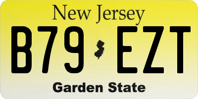 NJ license plate B79EZT