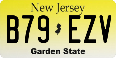 NJ license plate B79EZV