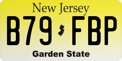 NJ license plate B79FBP