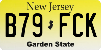 NJ license plate B79FCK