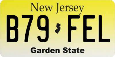 NJ license plate B79FEL