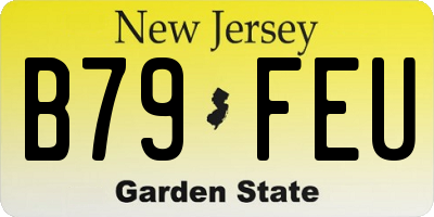 NJ license plate B79FEU