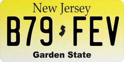 NJ license plate B79FEV