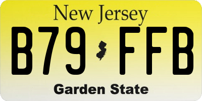NJ license plate B79FFB