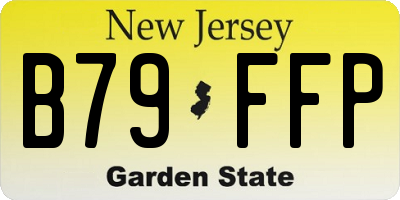 NJ license plate B79FFP