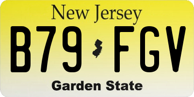 NJ license plate B79FGV