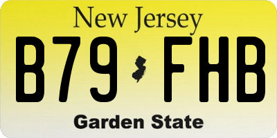NJ license plate B79FHB