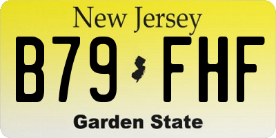 NJ license plate B79FHF