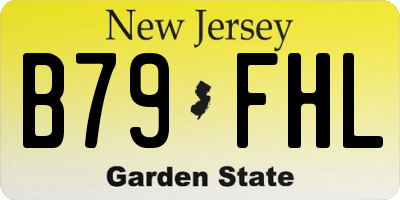 NJ license plate B79FHL