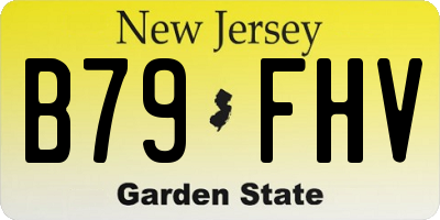 NJ license plate B79FHV