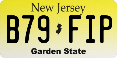 NJ license plate B79FIP