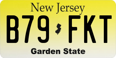 NJ license plate B79FKT