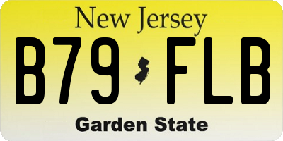 NJ license plate B79FLB