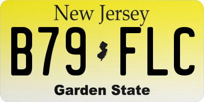 NJ license plate B79FLC