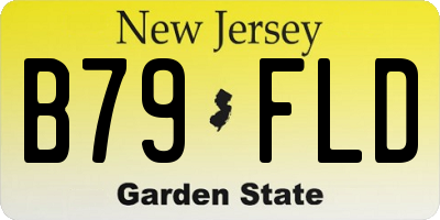 NJ license plate B79FLD