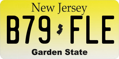 NJ license plate B79FLE