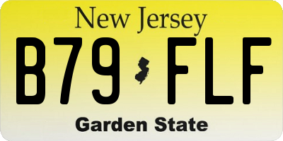 NJ license plate B79FLF