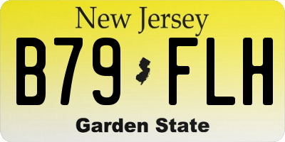 NJ license plate B79FLH