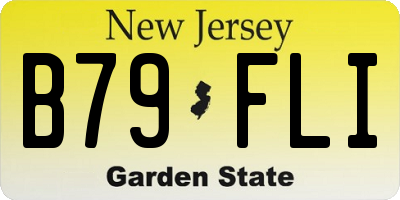 NJ license plate B79FLI