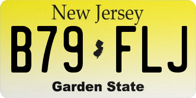 NJ license plate B79FLJ