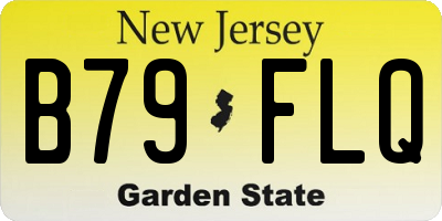 NJ license plate B79FLQ