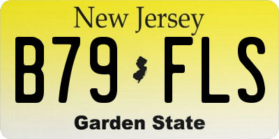 NJ license plate B79FLS