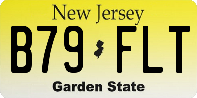 NJ license plate B79FLT