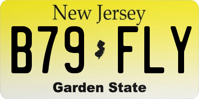 NJ license plate B79FLY