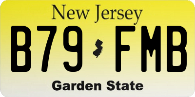 NJ license plate B79FMB