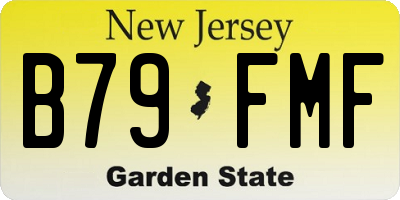NJ license plate B79FMF