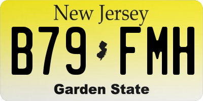 NJ license plate B79FMH
