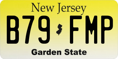 NJ license plate B79FMP