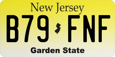 NJ license plate B79FNF