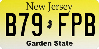 NJ license plate B79FPB