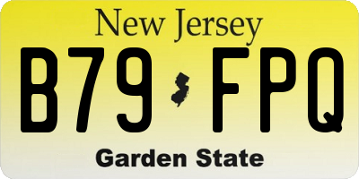NJ license plate B79FPQ