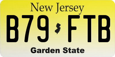 NJ license plate B79FTB