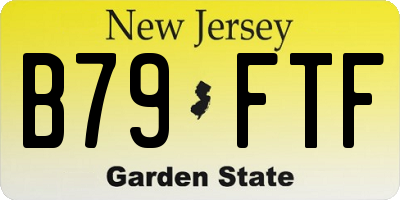 NJ license plate B79FTF