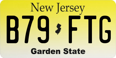 NJ license plate B79FTG