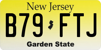 NJ license plate B79FTJ