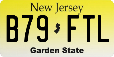 NJ license plate B79FTL