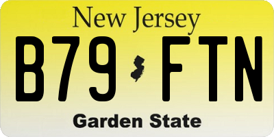 NJ license plate B79FTN