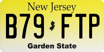 NJ license plate B79FTP