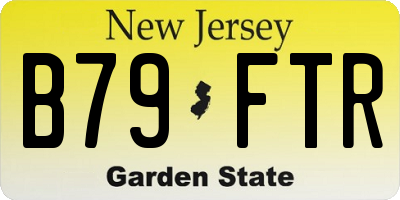 NJ license plate B79FTR