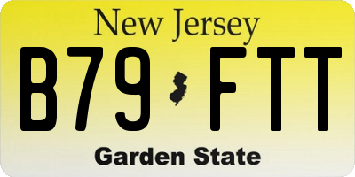 NJ license plate B79FTT