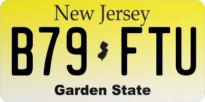 NJ license plate B79FTU