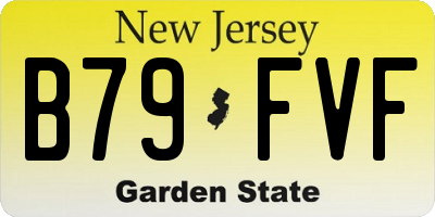 NJ license plate B79FVF