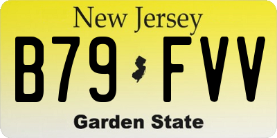 NJ license plate B79FVV