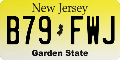 NJ license plate B79FWJ